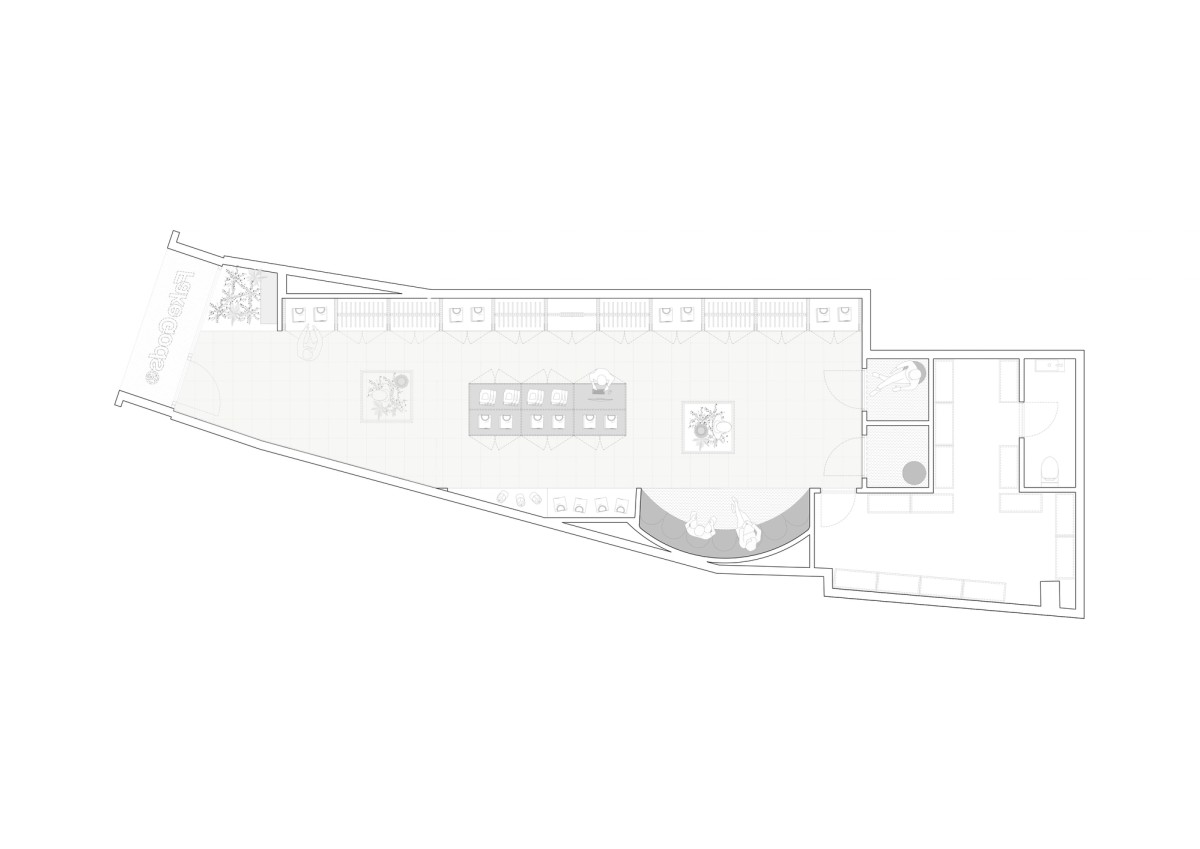 Fake Gods Flagship floorplan